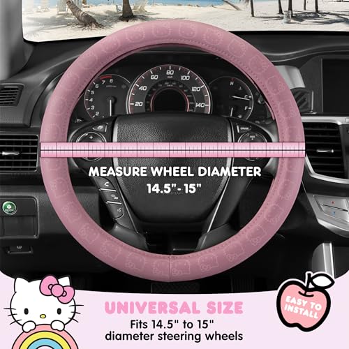 Carbella Sanrio Hello Kitty Car Trunk Organizer, Steering Wheel Cover, Air Freshener & Refill – Cute, Collapsible, Heavy-Duty Storage & Car Accessories for Groceries, Tools, Travel – 12.5"L x 12.5"W x 9"H - Image 3