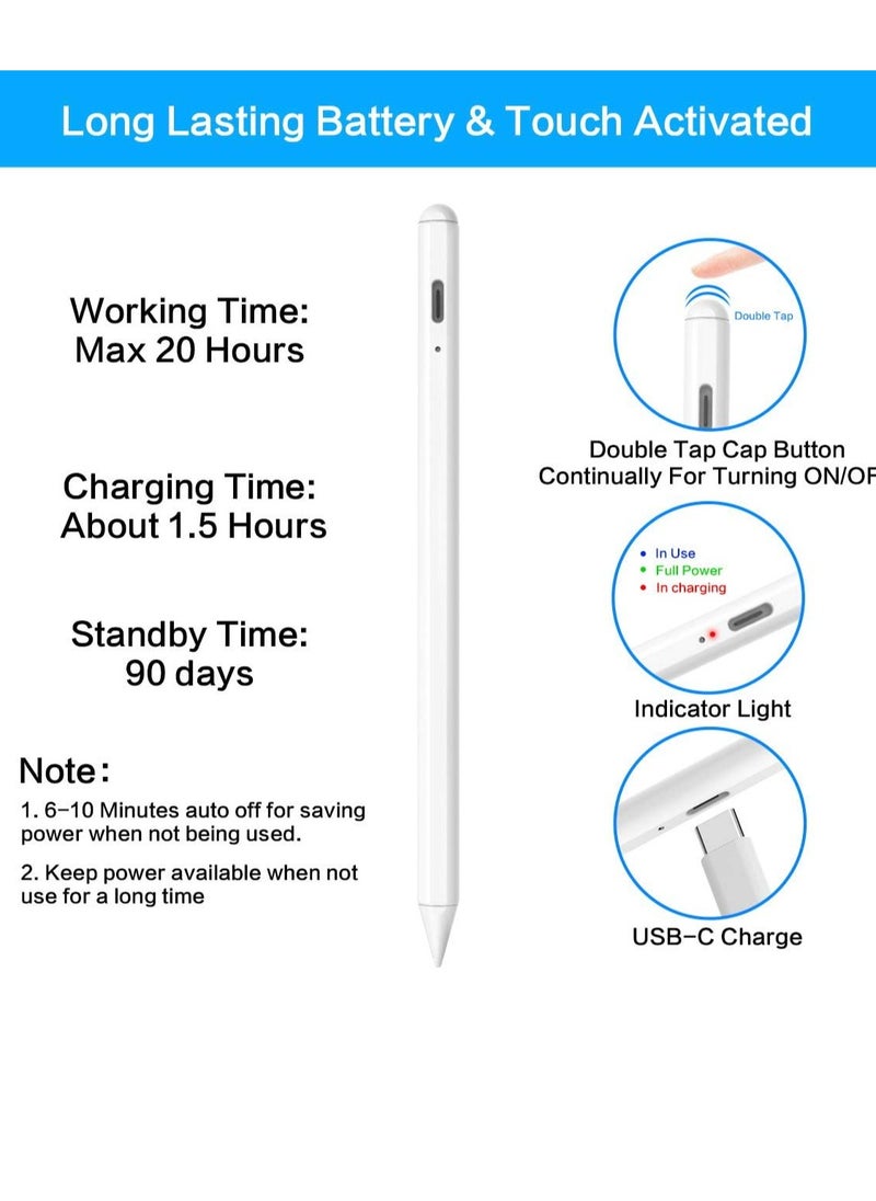 Generic - Stylus Pen for iPad, Compatible with iPad 10th, 9th, 8th, 7th, 6th Generation, iPad mini 2018-2022 (6th & 5th Generation), iPad Air 3, 4, 5. - Image 1