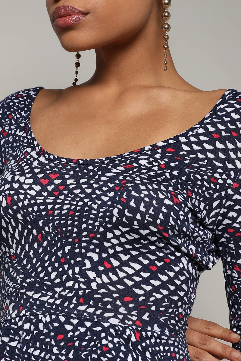 Campus Sutra Twisted Back Mini Dress