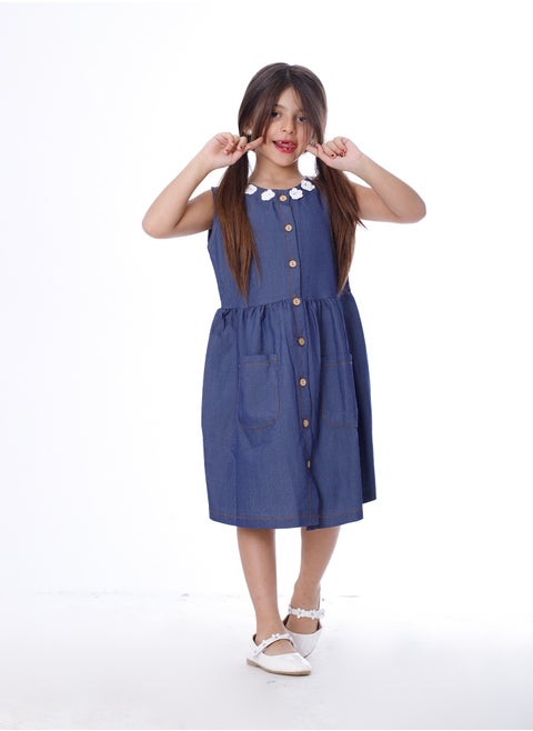 Girls Dress Blue