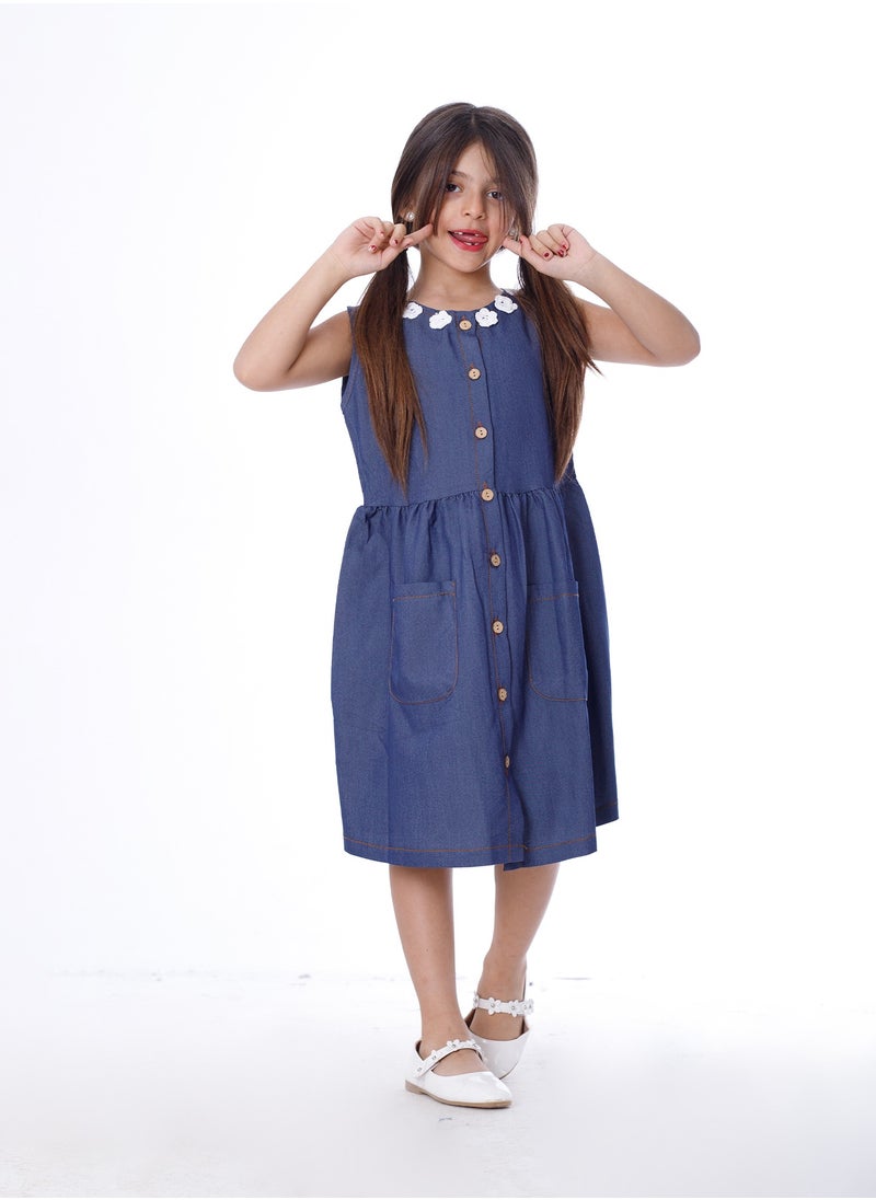 BEBO - Girls Dress Blue - Image 1