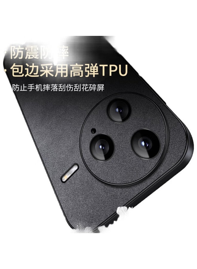 Shangsu حافظة هاتف شانغسو ريدمي K80، غطاء واقي ريدمي K80، غلاف ناعم كامل التغطية مضاد للسقوط، جلد غنم بسيط وفاخر، حافظة جلدية سوداء للرجال والنساء - Image 2