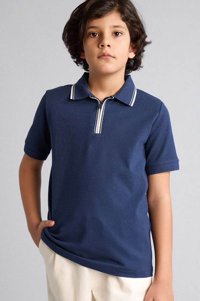 DeFacto Boy Regular Fit Pique Polo T-Shirt