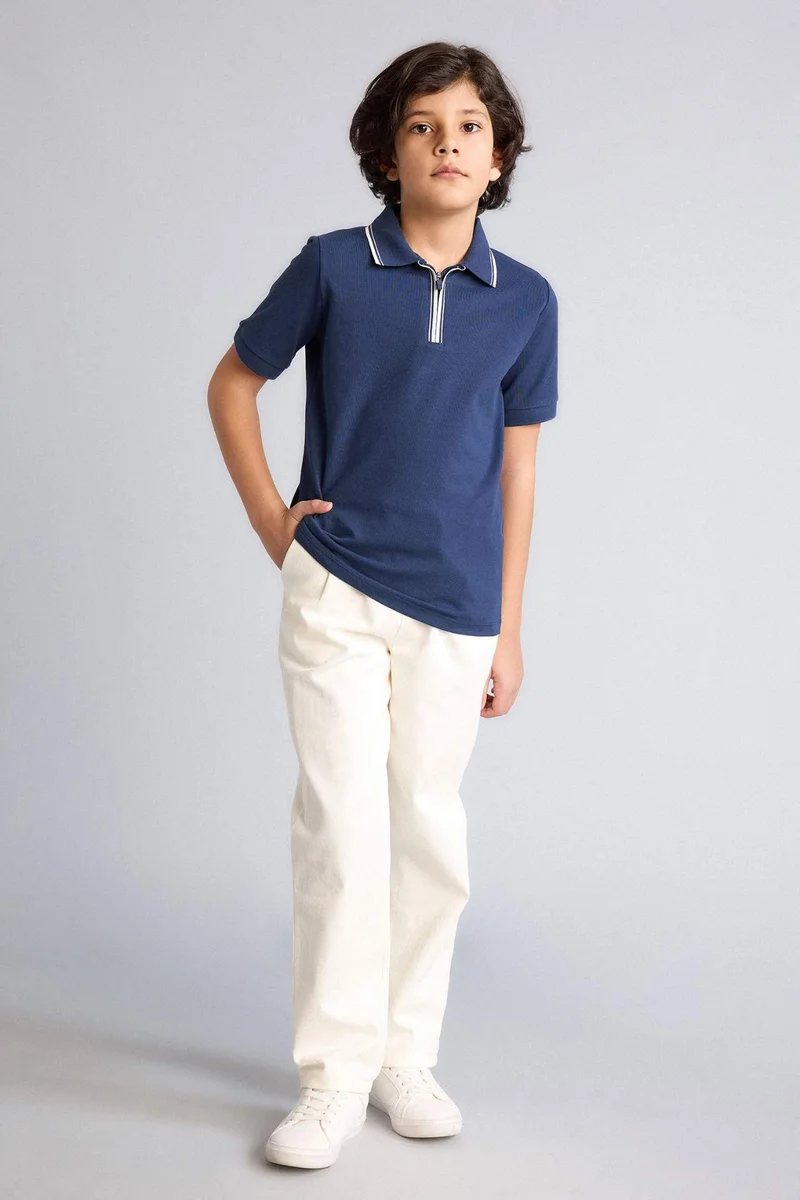 DeFacto Boy Regular Fit Pique Polo T-Shirt