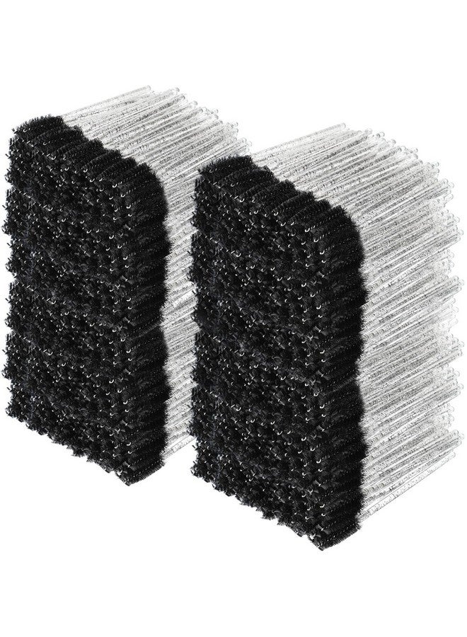 Skylety 1000 Pcs Disposable Mascara Wands Bulk Mascara Eyelash Brush Spoolies Makeup Applicator Eyelash Wands For Eye Lash Extension Eyebrow Comb 3.9 X 0.2 X 0.3 Inch (Blackglitter) - Image 1