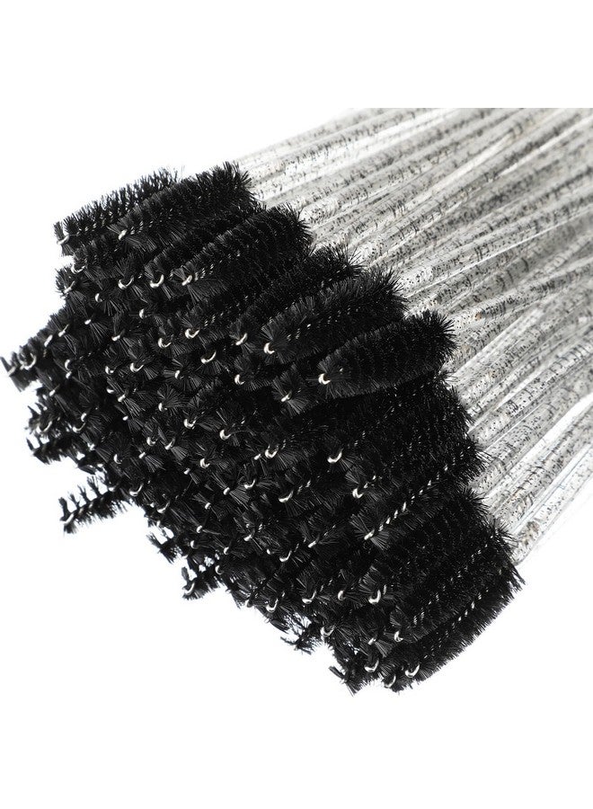 Skylety 1000 Pcs Disposable Mascara Wands Bulk Mascara Eyelash Brush Spoolies Makeup Applicator Eyelash Wands For Eye Lash Extension Eyebrow Comb 3.9 X 0.2 X 0.3 Inch (Blackglitter) - Image 5