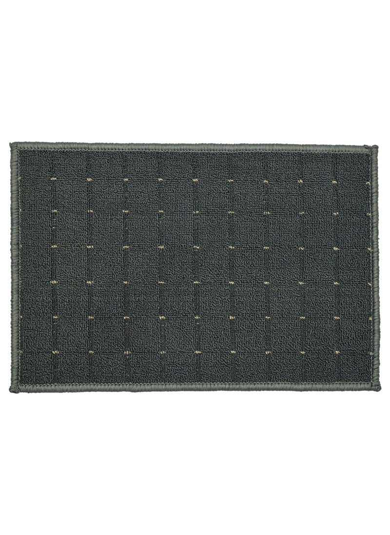 Status Contract Status Contract Anti Slip Front Dot Doormat (38x58cm)| Living Room Rug for Entrance Door|Polypropylene Floor Mat for Home (Grey)  - Image 3