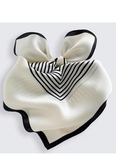 Generic Women's Mulberry Silk Striped Silk Scarf  - Image 2
