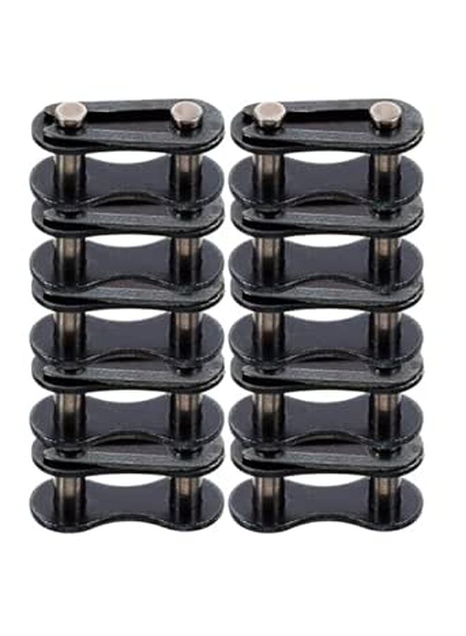 10 Pack Single Gear Bicycle Chain Connector Links Sturdy Steel Quick Repair - Image 1