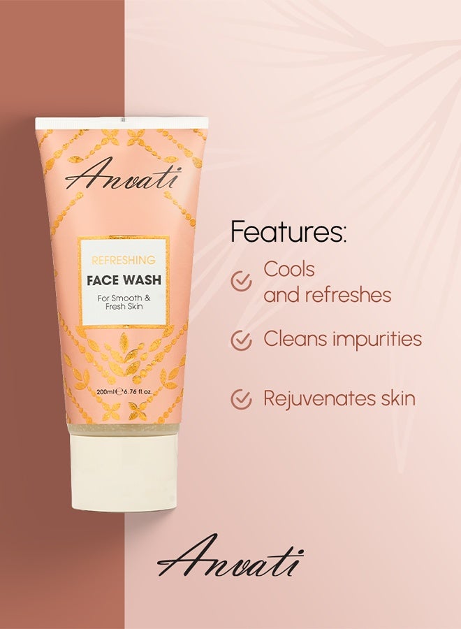 Anvati Refreshing Face Wash with Vitamin E – Anti-Acne Gel Cleanser for Oily & All Skin Types – 200ml - Image 5