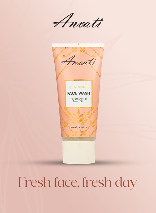 Anvati Refreshing Face Wash with Vitamin E – Anti-Acne Gel Cleanser for Oily & All Skin Types – 200ml - Image 4