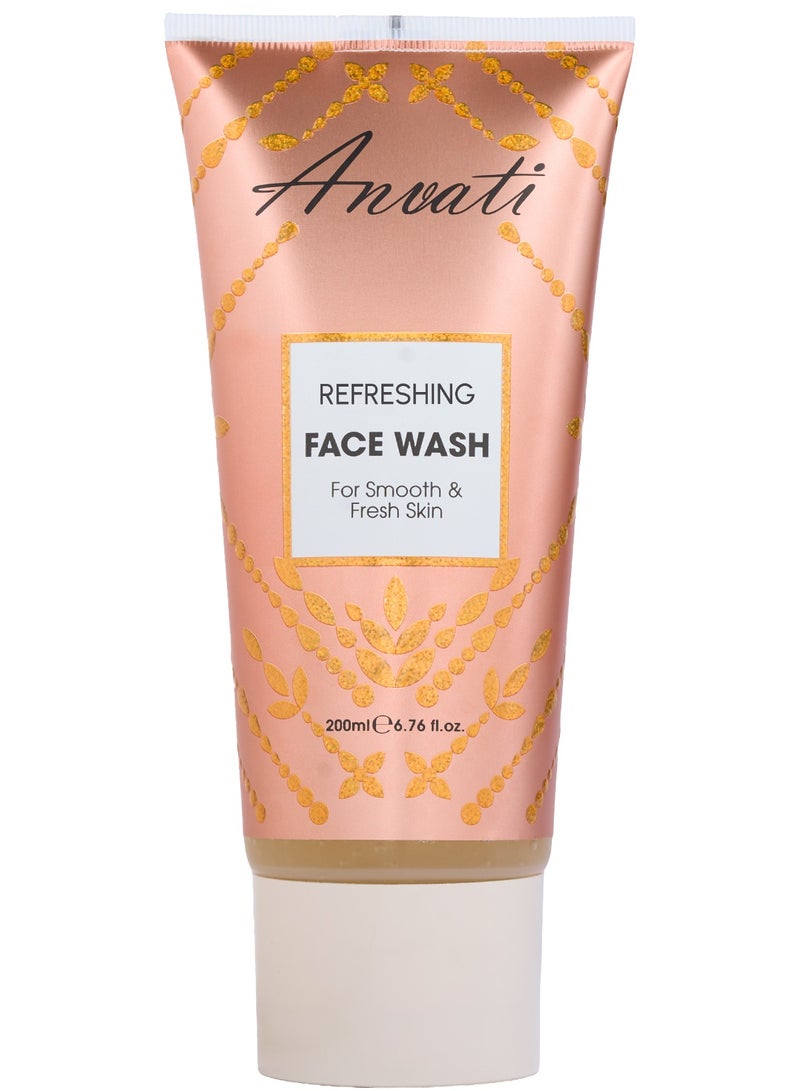 Anvati Refreshing Face Wash with Vitamin E – Anti-Acne Gel Cleanser for Oily & All Skin Types – 200ml - Image 1