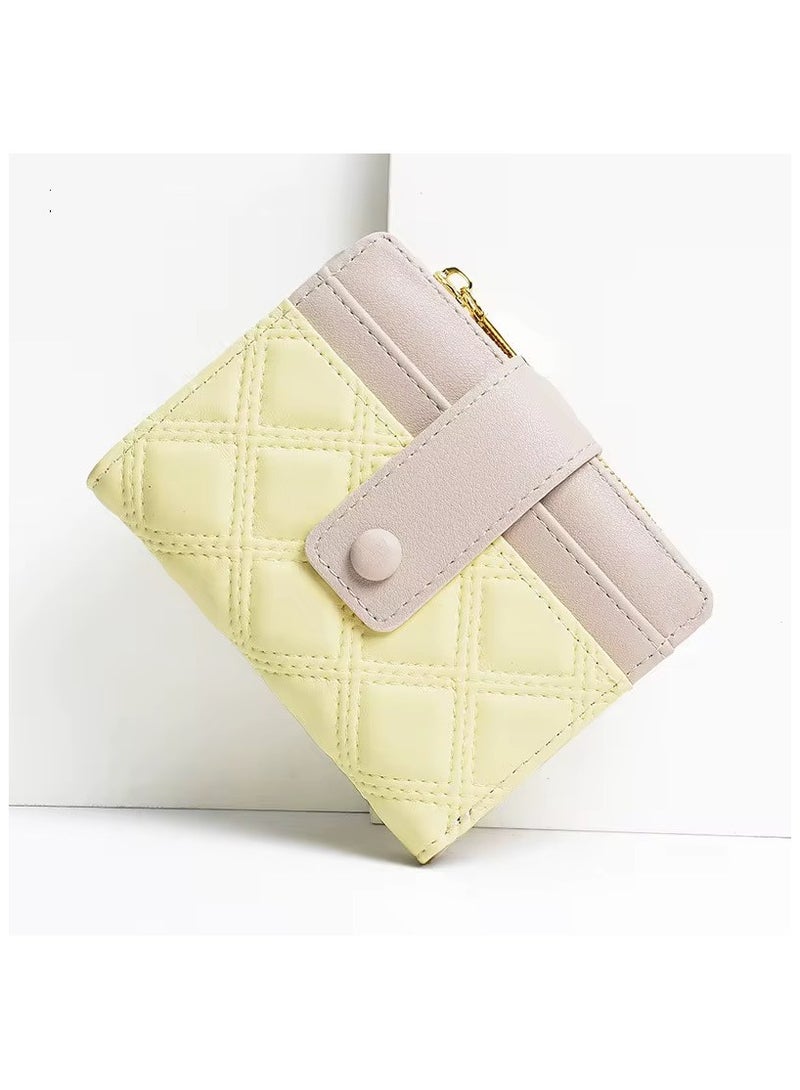 Deabolar Women Wallet  Leather Short Wallet Bifold RFID Blocking Wallet Credit Card Holder Organizer with Zipper Pocket Mini Lady Purse - Image 1