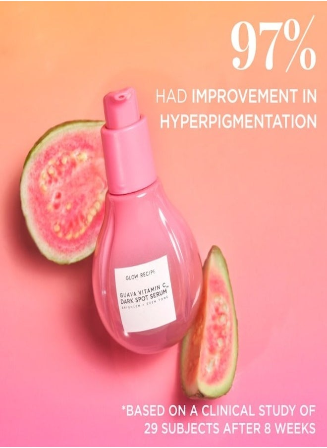 GLOW RECIPE - GLOW RECIPE Guava Vitamin C Dark Spot Serum 30ml – Brightening & Even Skin Tone Treatment with 5 Forms of Vitamin C, Guava Extract, and Niacinamide - Image 1