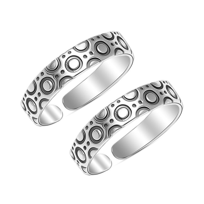 LeCalla Pure 925 Sterling Silver Toe Rings for Women | BIS Hallmarked Toering Foot Jewelry Gift for Birthday Wedding Anniversary - Image 1