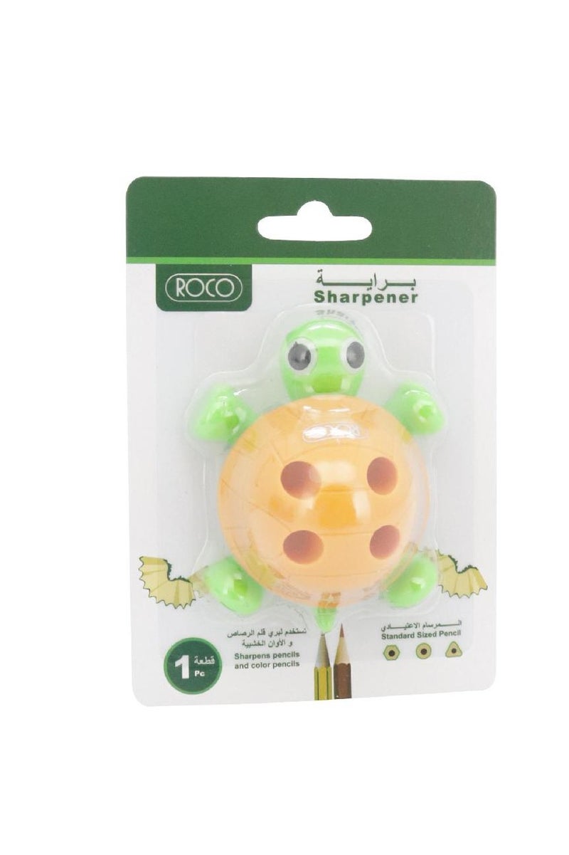 روكو مبراة جيب ذات فتحة واحدة بألوان متنوعة