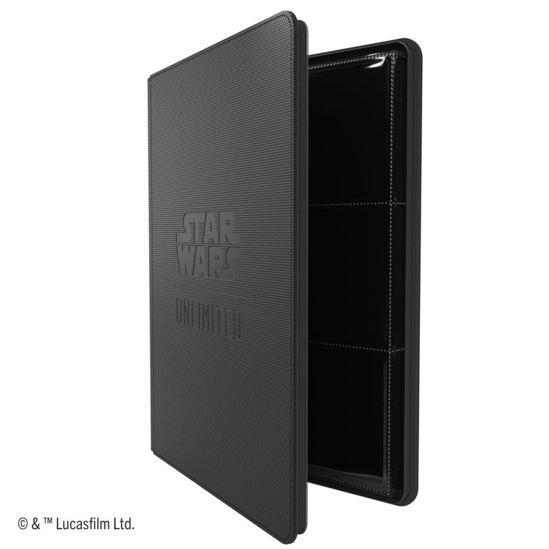 Gamegenic Star Wars Unlimited Zip-Up Album 18-Pocket - Officially Licensed Card Organizer for 360 Double-Sleeved Cards, Hexafyber Surface & Zipper Closure, Black Color, Made by Gamegenic - Image 2