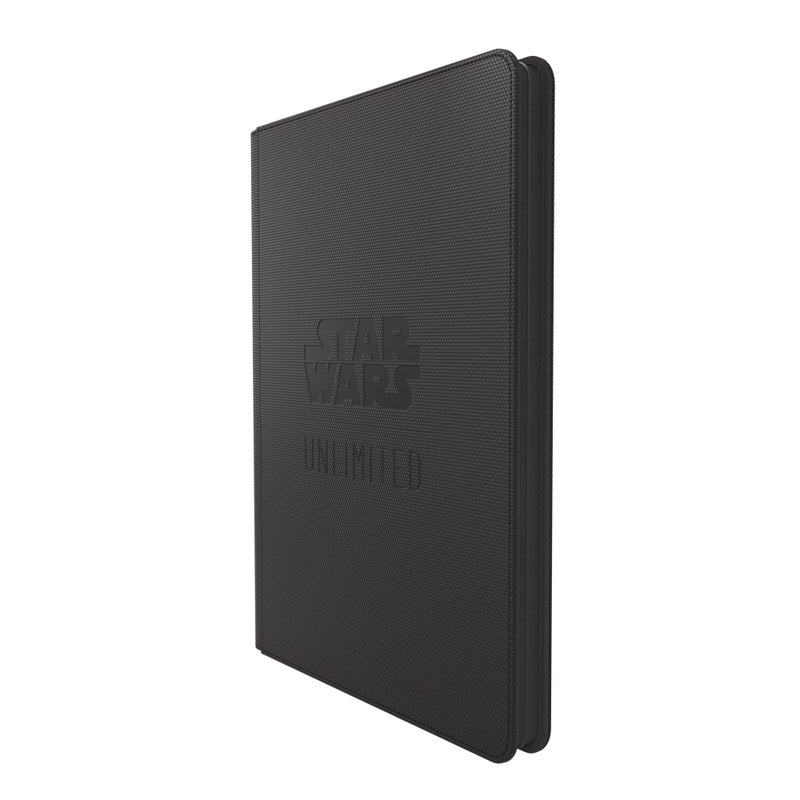 Gamegenic Star Wars Unlimited Zip-Up Album 18-Pocket - Officially Licensed Card Organizer for 360 Double-Sleeved Cards, Hexafyber Surface & Zipper Closure, Black Color, Made by Gamegenic - Image 1