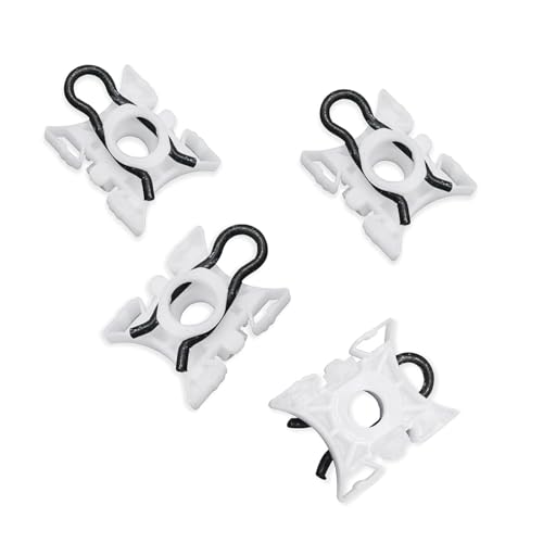 Dogary 4 PCS Window Regulator Slider Clip Window Glass Adjustment Sliding Jaw Pivot Buckle Onepiece Aperture Glass Lift Regulator Parts Universal for Cars Repair Accessories White - Image 1