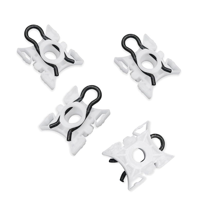 Dogary 4 PCS Window Regulator Slider Clip Window Glass Adjustment Sliding Jaw Pivot Buckle Onepiece Aperture Glass Lift Regulator Parts Universal for Cars Repair Accessories White - Image 3
