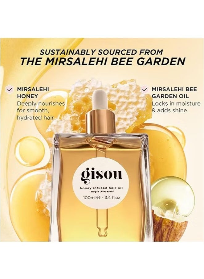 Gisou Honey Infused Hair Oil, Negin Mirsalehi, 50ml 1.7fl.oz - Image 5