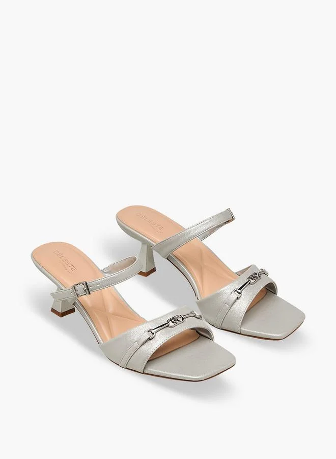 Women Flared Heel Sandals