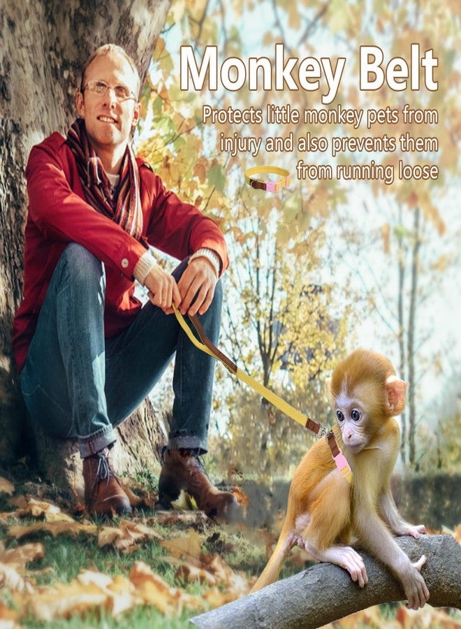 SoeKoa Mini Monkey Leash, Adjustable Monkey Strap with Belly Bands and Matching Leash for Marmoset Monkey, Maximum Dimension 5.7 Inches for Monkey, Comfortable and Durable - Image 5