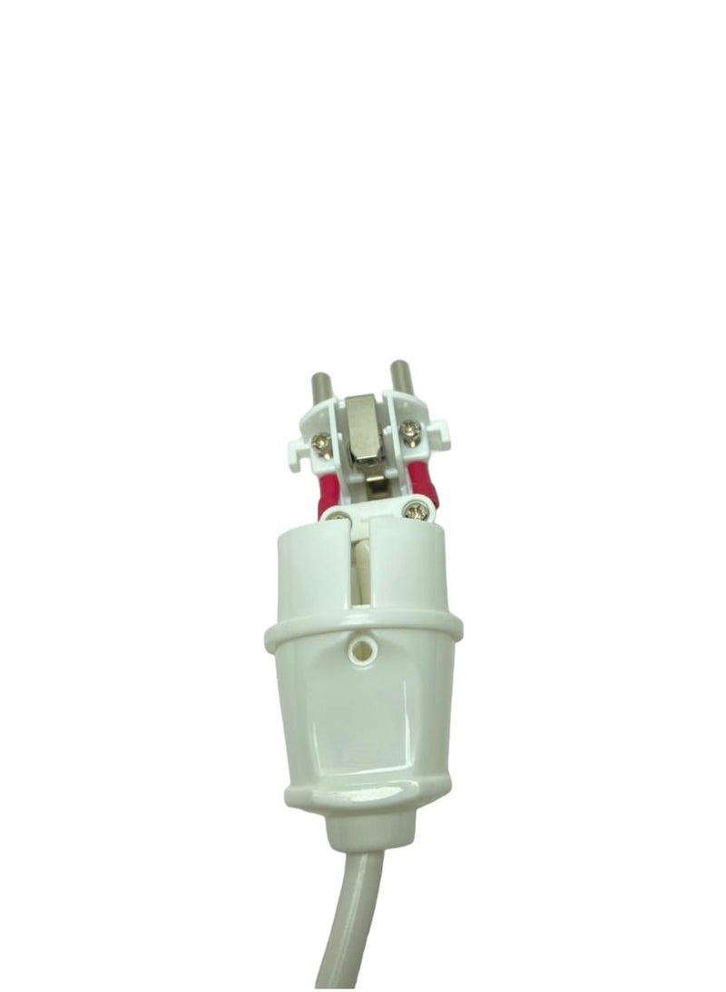 Electrical connection, 9.5 meters long, with a male socket + 16 amp outlet, 1 mm wire diameter, thermometer - Image 3
