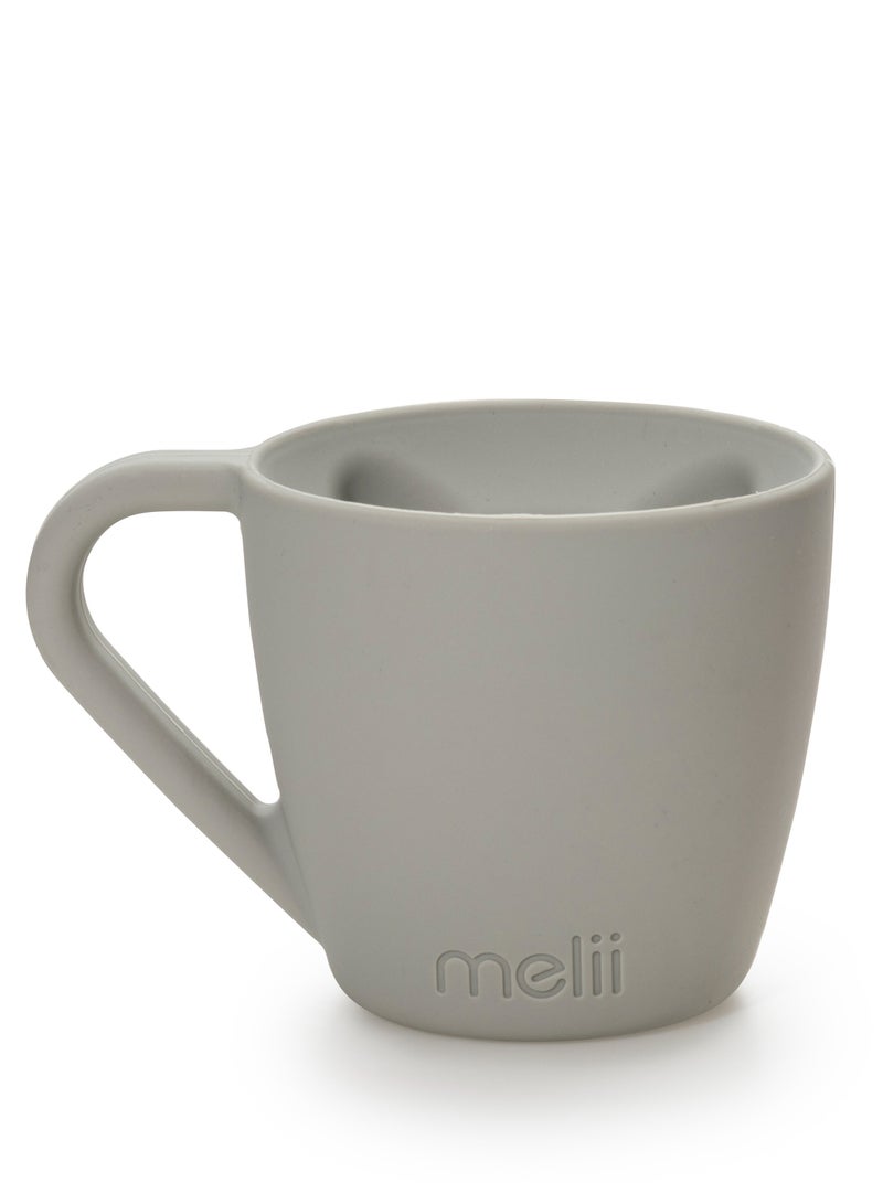 melii Pack Of 2 Reusable Drinking Silicone Bear Mug - Pink And Grey - Image 5