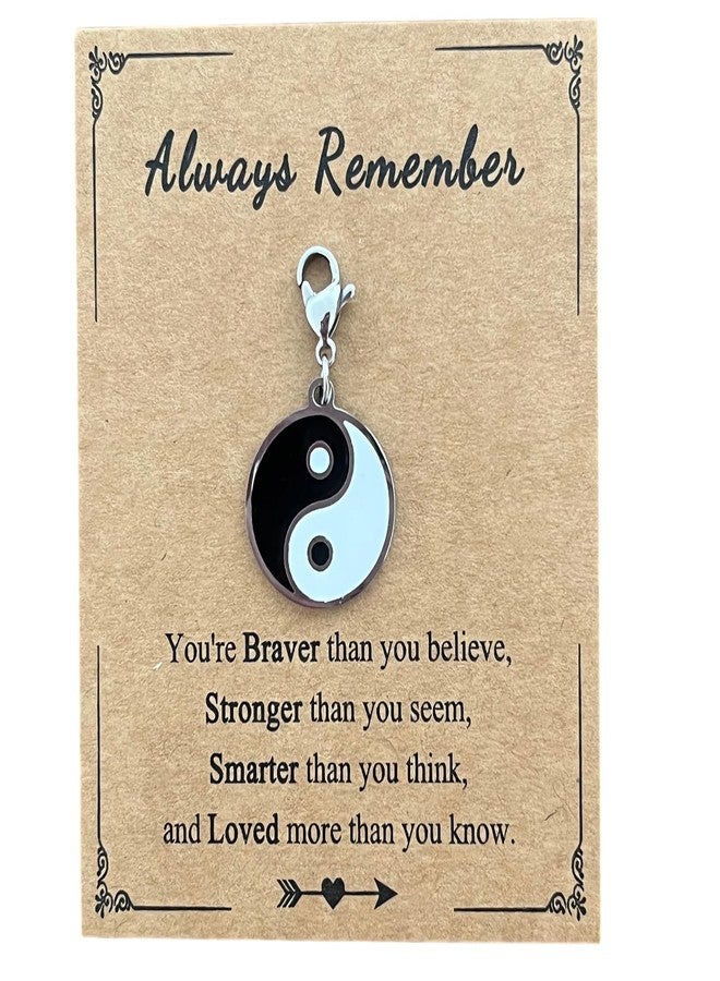 AMOBESTER Taichi Yin and Yang Clip on Charms Balance of Life Jewelry for DIY Bracelet and Necklace - Image 1
