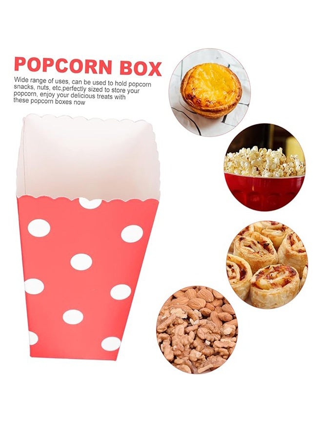 24Pcs Colorful Popcorn Boxes and Snack Bags Portable French Fries Serving Container for Parties and Events for Home Use and Celebrations - Image 4