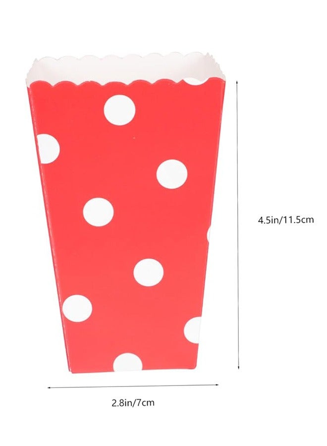 24Pcs Colorful Popcorn Boxes and Snack Bags Portable French Fries Serving Container for Parties and Events for Home Use and Celebrations - Image 2