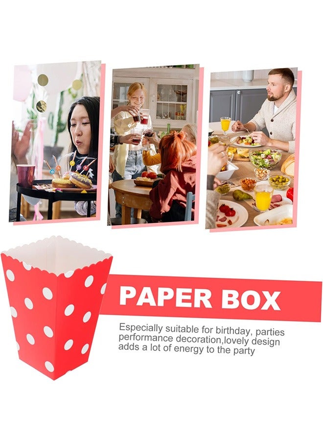 24Pcs Colorful Popcorn Boxes and Snack Bags Portable French Fries Serving Container for Parties and Events for Home Use and Celebrations - Image 5