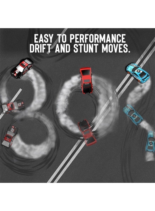 Taizz Ventures 1:24 Scale RC Drift Car, 10MPH 4WD Remote Control Car with LED Light, Racing and Drifting Wheels, 2 Rechargeable Batteries, Toy for Boys, Girls, Kids - Red - Image 2