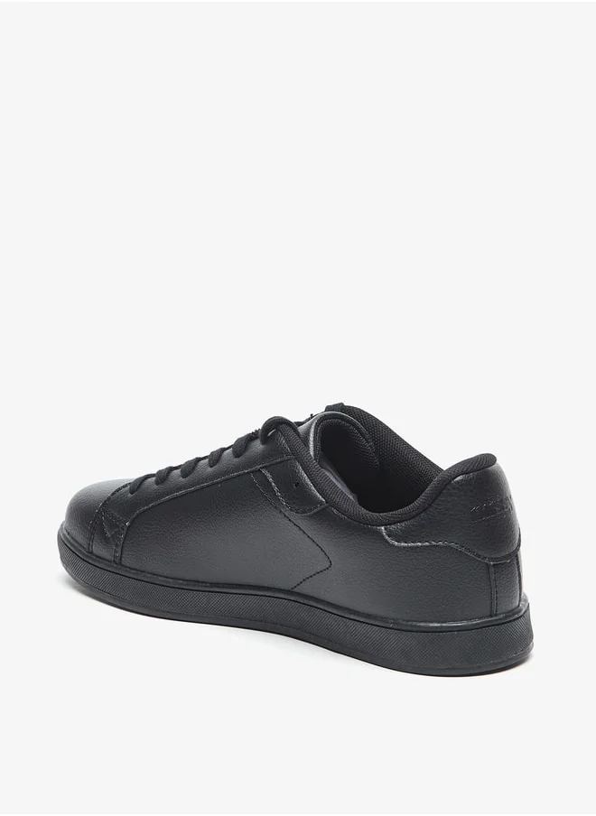 MISSY Missy Monotone Low Ankle Sneakers with Lace-Up Closure