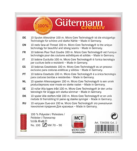 Gutermann Thread Set, Multi-Colour, 100m - Image 3