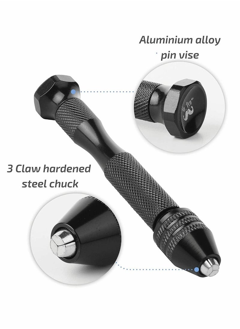Y&D - Drill Drivers, Hand with 10 Bits (0. 3.0mm), Jewelry Drill, Resin Mini for Making Pin Vise Resin, Micro Bit, Set - Image 1
