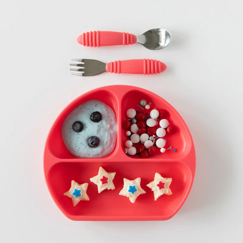 بمبكنز Silicone Vacuum Plate - Red