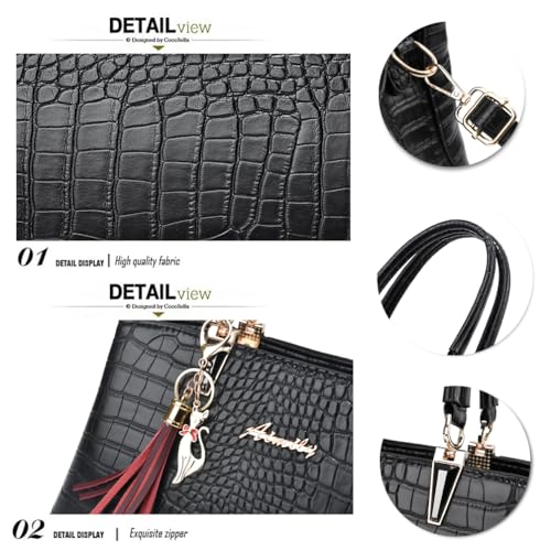 ALARION Womens Purses and Handbags Shoulder Bag Ladies Designer Satchel Messenger Tote Bag - Image 5