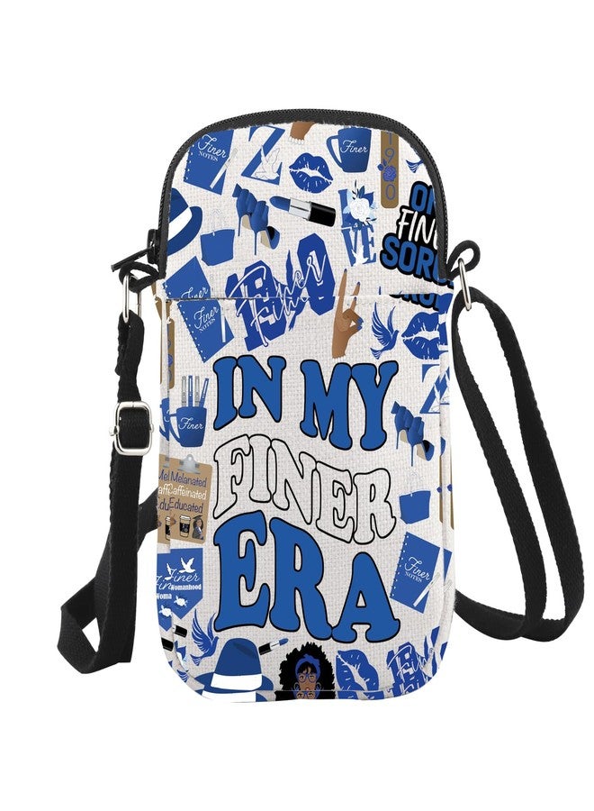 WCGXKO Crossbody Bag Sorority Gift Royal Blue and White Fi-ner Sisterhood Sorority Gift (Fi-ner Era Cr) - Image 1