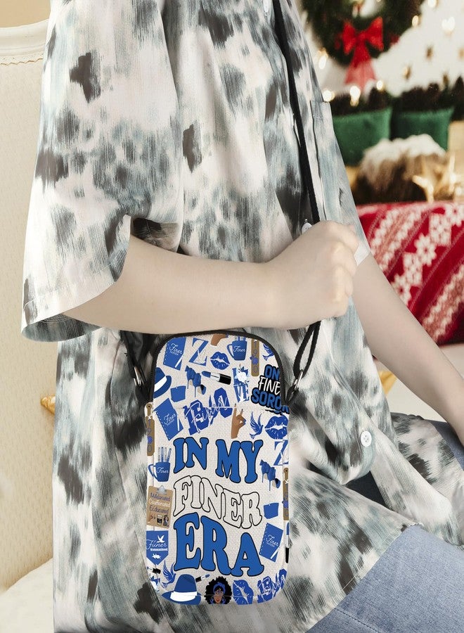 WCGXKO Crossbody Bag Sorority Gift Royal Blue and White Fi-ner Sisterhood Sorority Gift (Fi-ner Era Cr) - Image 4