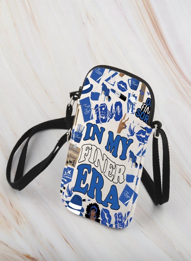WCGXKO Crossbody Bag Sorority Gift Royal Blue and White Fi-ner Sisterhood Sorority Gift (Fi-ner Era Cr) - Image 3