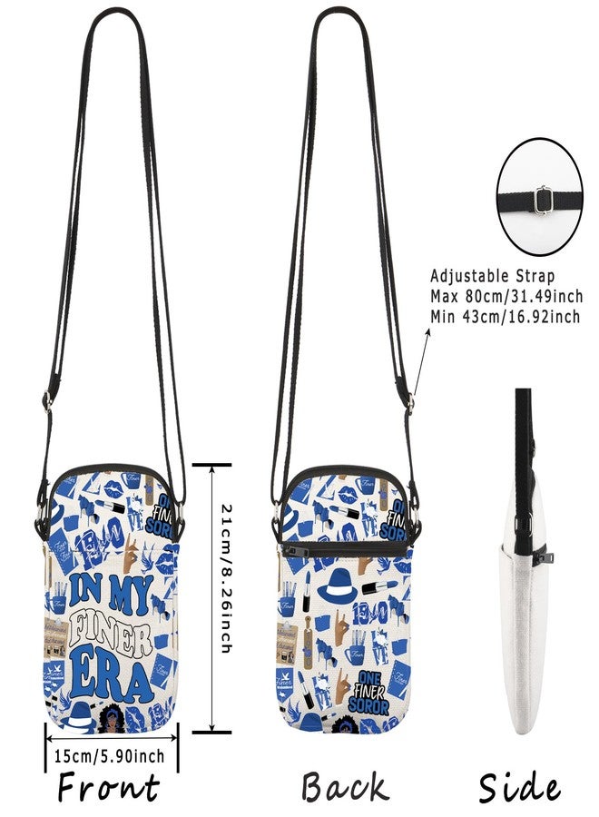 WCGXKO Crossbody Bag Sorority Gift Royal Blue and White Fi-ner Sisterhood Sorority Gift (Fi-ner Era Cr) - Image 2