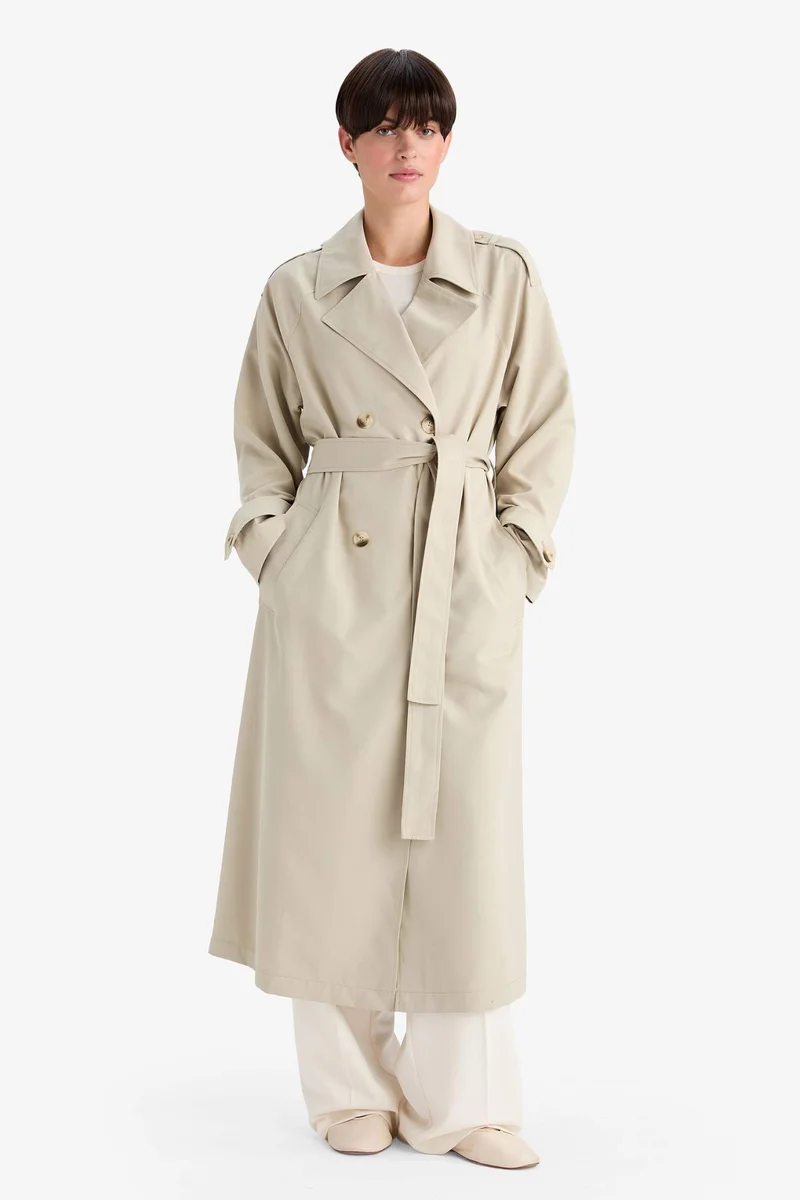 ديفاكتو Waterproof Relax Fit Trenchcoat