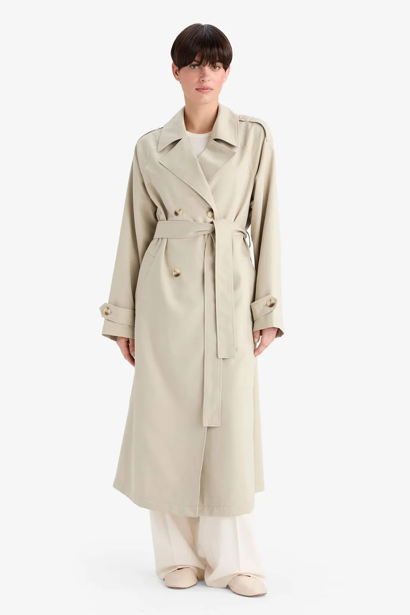 ديفاكتو Waterproof Relax Fit Trenchcoat