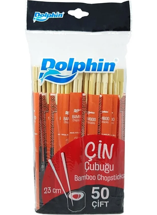 Dolphin Bamboo Chopsticks 23 cm - 100pcs