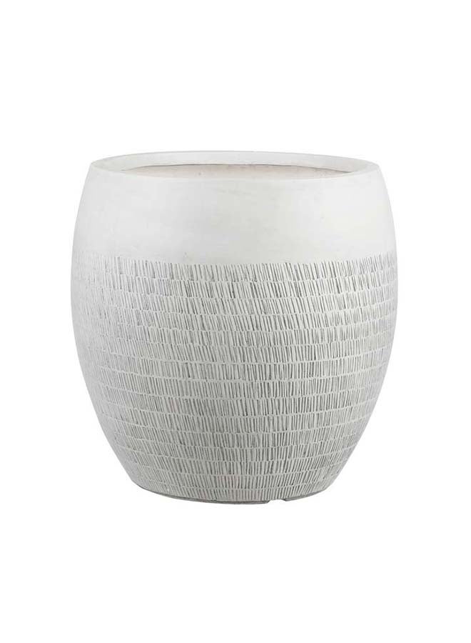 Suncoast Pancho Rattan Round Planter Bowl (L)-Brown  - Image 1