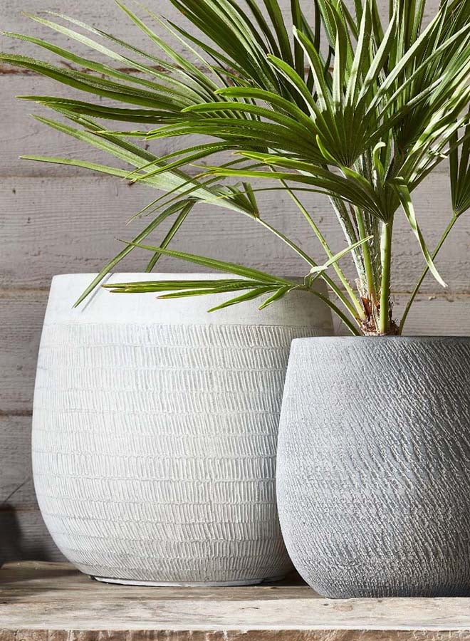 Suncoast Pancho Rattan Round Planter Bowl (L)-Brown  - Image 3