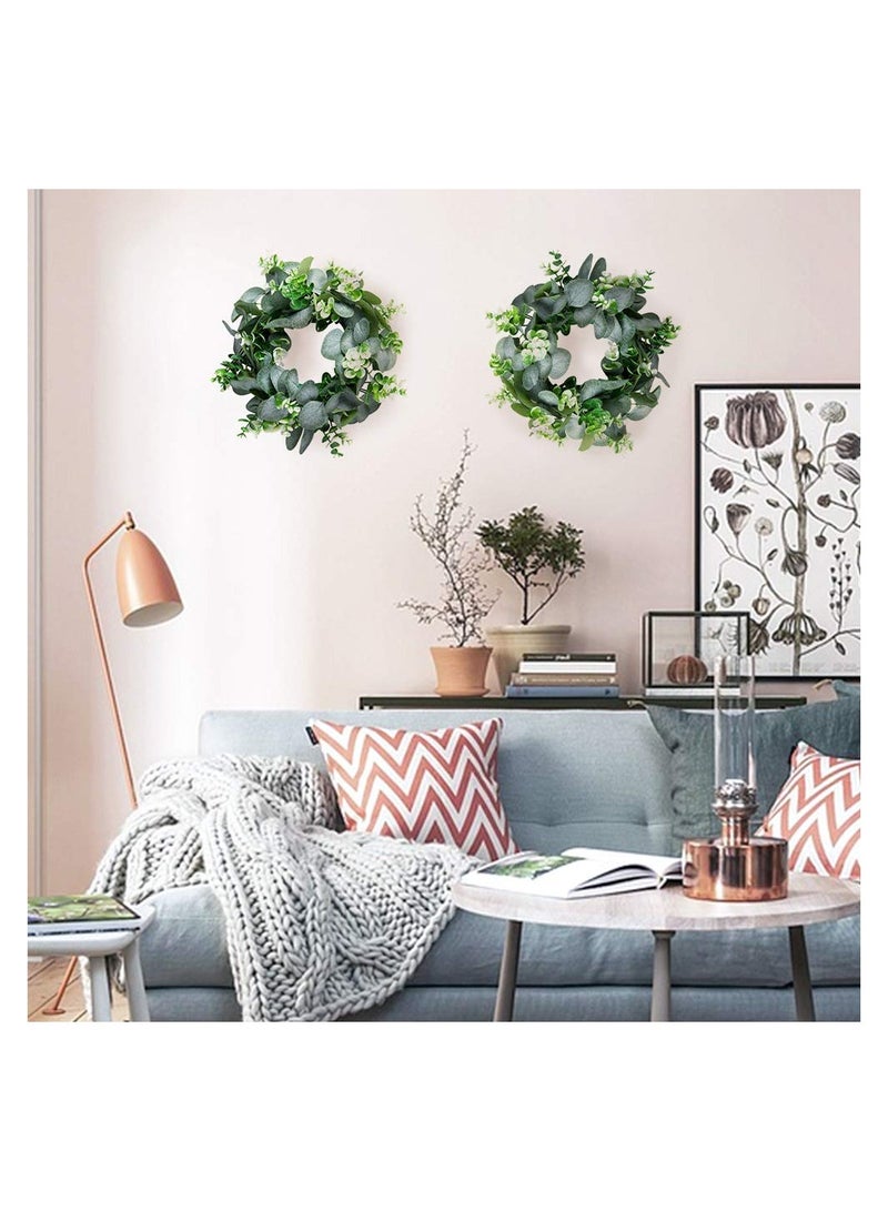 Excefore Artificial Eucalyptus Wreath Decorate for House Wall Window Door - Image 2