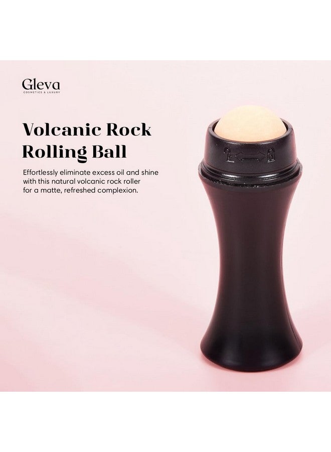 Generic Volcanic Face Roller Oil Absorbing Face Roller Portable Facial Skin Care Stick For Oily Face Control & Cleaning Natural Care Solution Reusable Roller Tool (Black Volcanic)  - Image 2